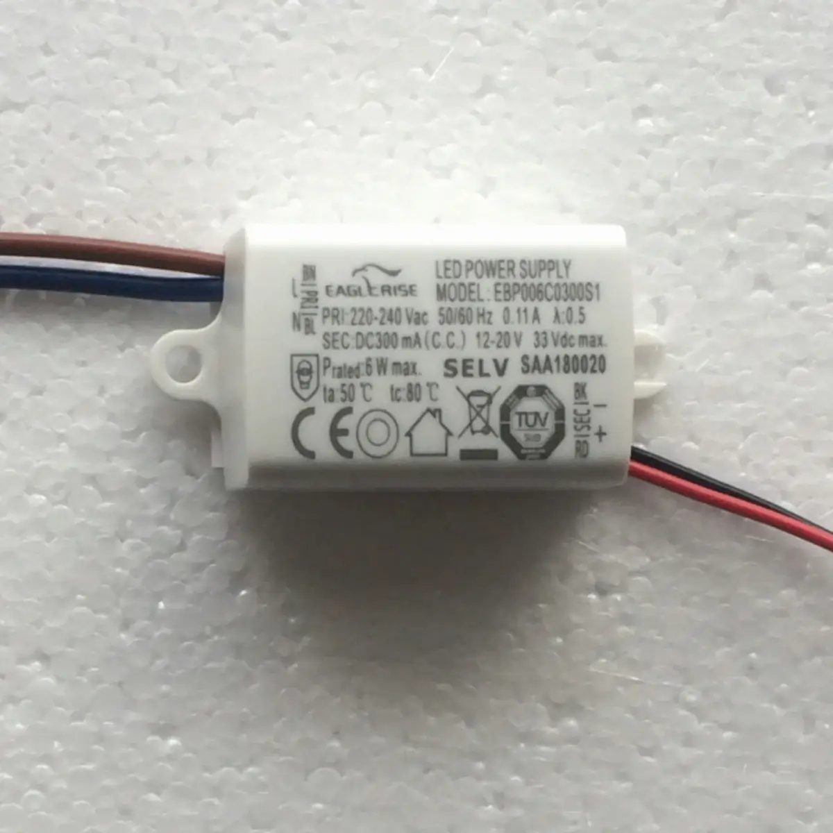 Zasilacz do lamp LED wewnętrznych 6300 4-6x1W 230V biały