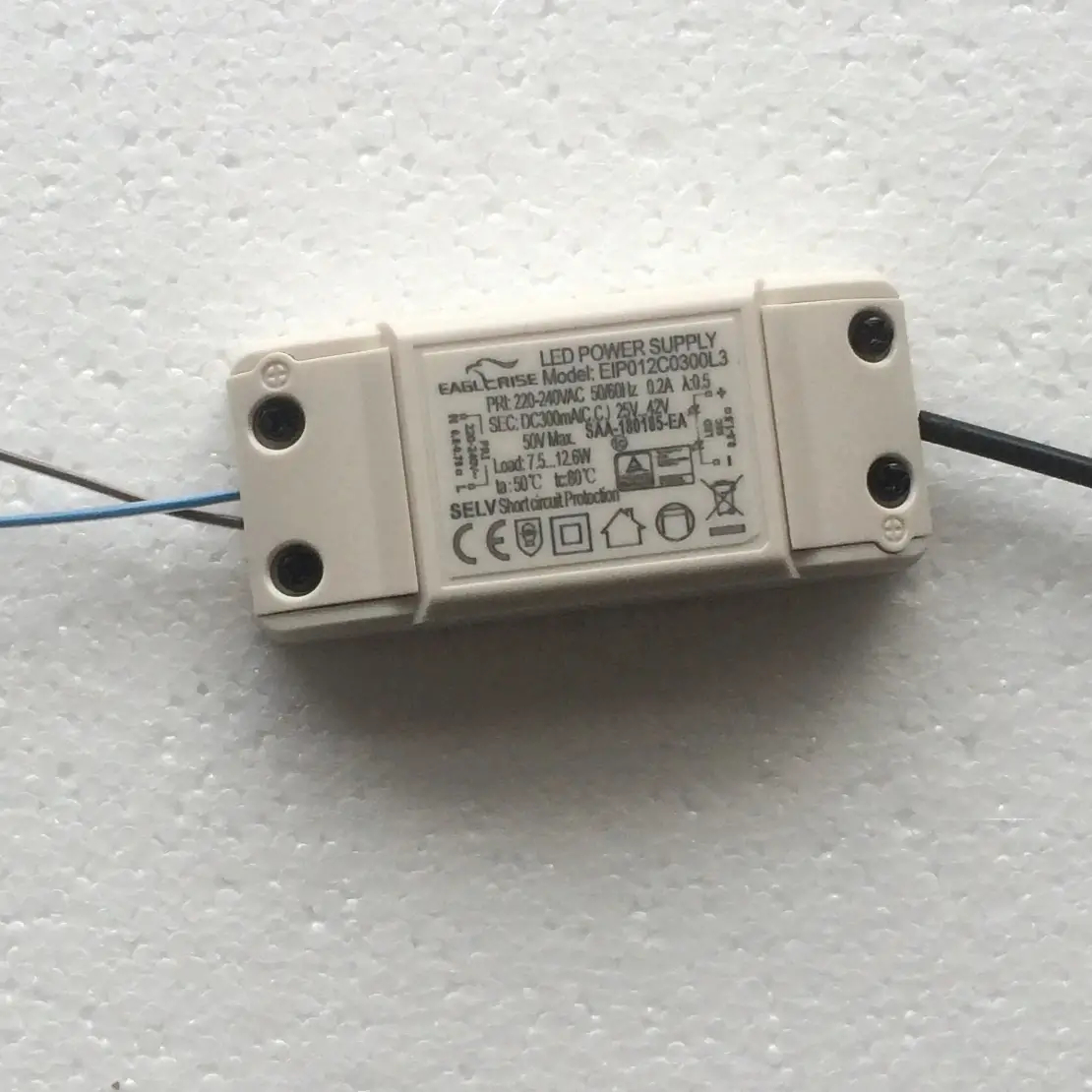 Zasilacz do opraw ledowych 12300 7-12x1W 230V wewnętrzny biały