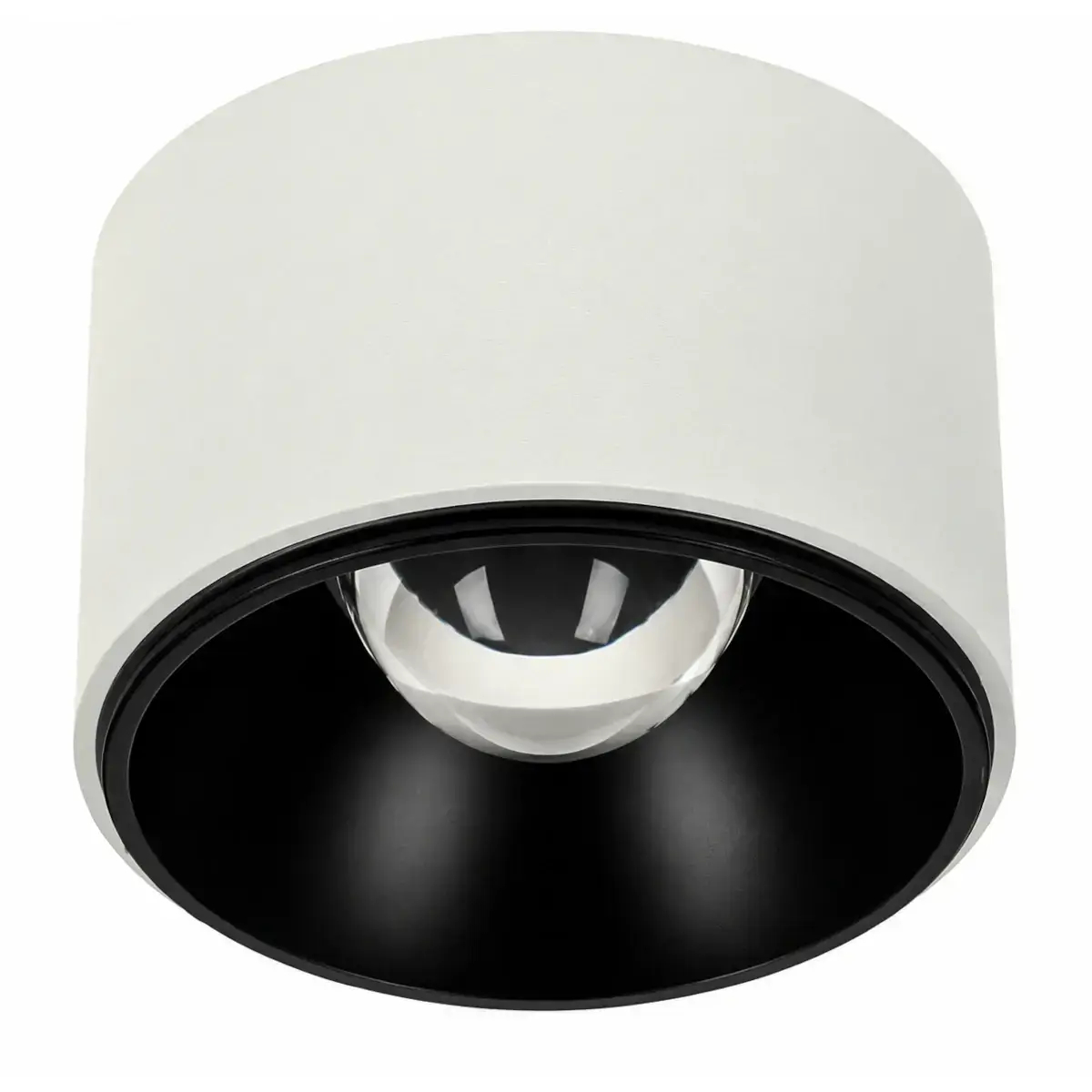 Sufitowa oprawa ogrodowa biało-czarna LED 15W 3000K IP54 hermetyczna SLD/VISION/15W/3000/WB