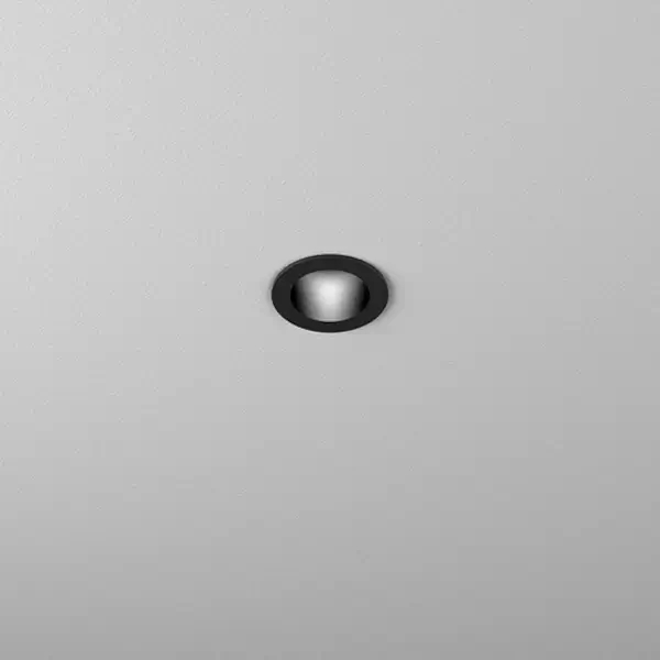 Wpustowa lampa czarna HOLLOW LED 2,5W 3000K podtynkowe oczko 37986-M930-FB-00-12