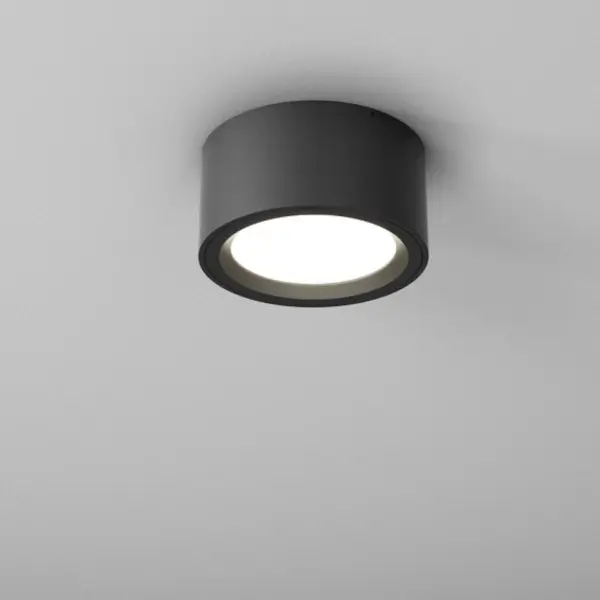 Sufitowa lampa okrągła czarna RING rim LED 12,5W 3000K spot do jadalni 47026-M930-D9-00-12
