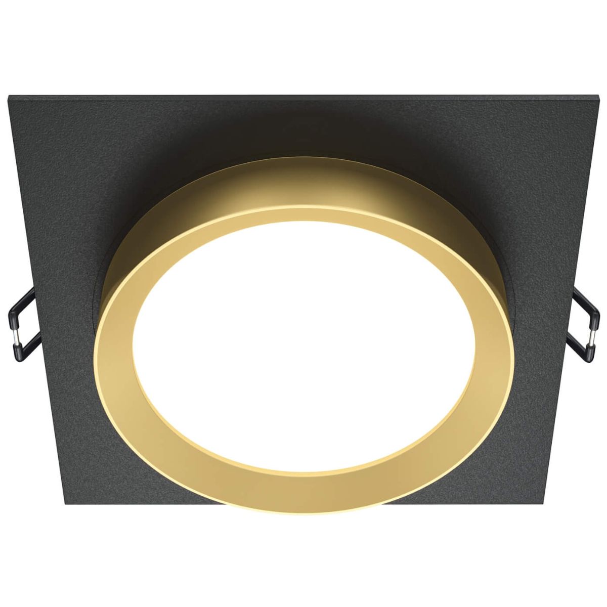 Lampa podstropowa wpuszczana downlight czarna złota Hoop OUTLET