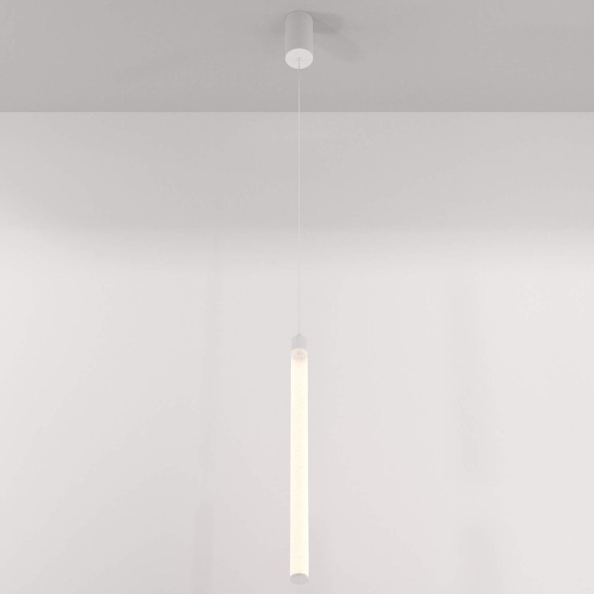 Lampa pojedyncza wisząca podłużna LED 20W 3000K biała Ray OUTLET