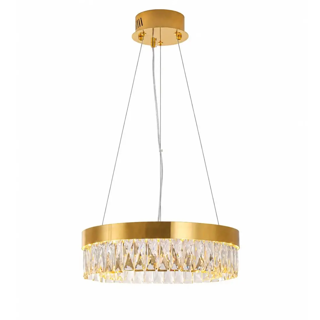 Żyrandol z kryształkami ALEXIS złoty ST-8876P-40 1xLED 10W 3000K glamour