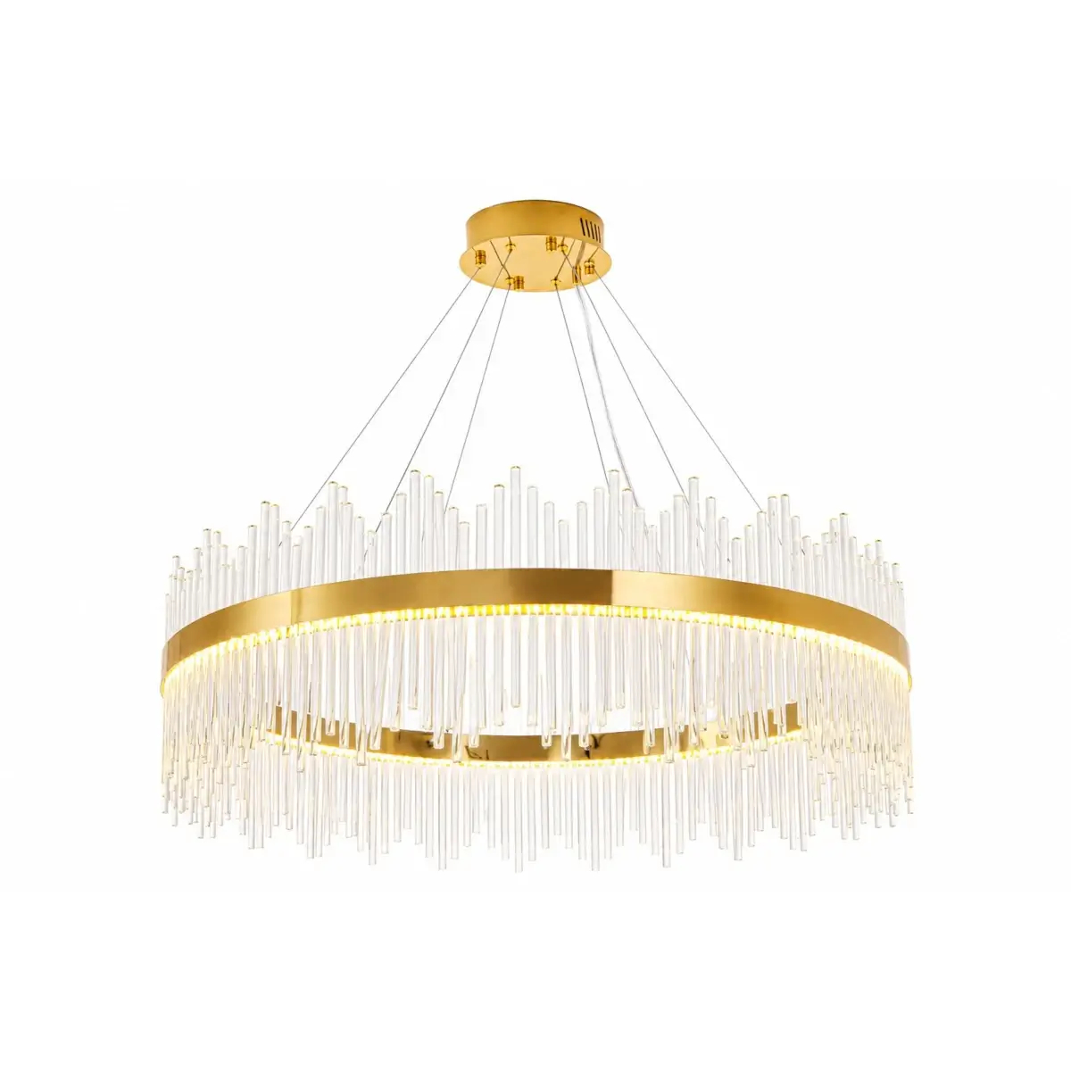 Lampa wisząca kryształowa HESTIA złota ST-4999-100 1xLED 60W 3000K nad stół