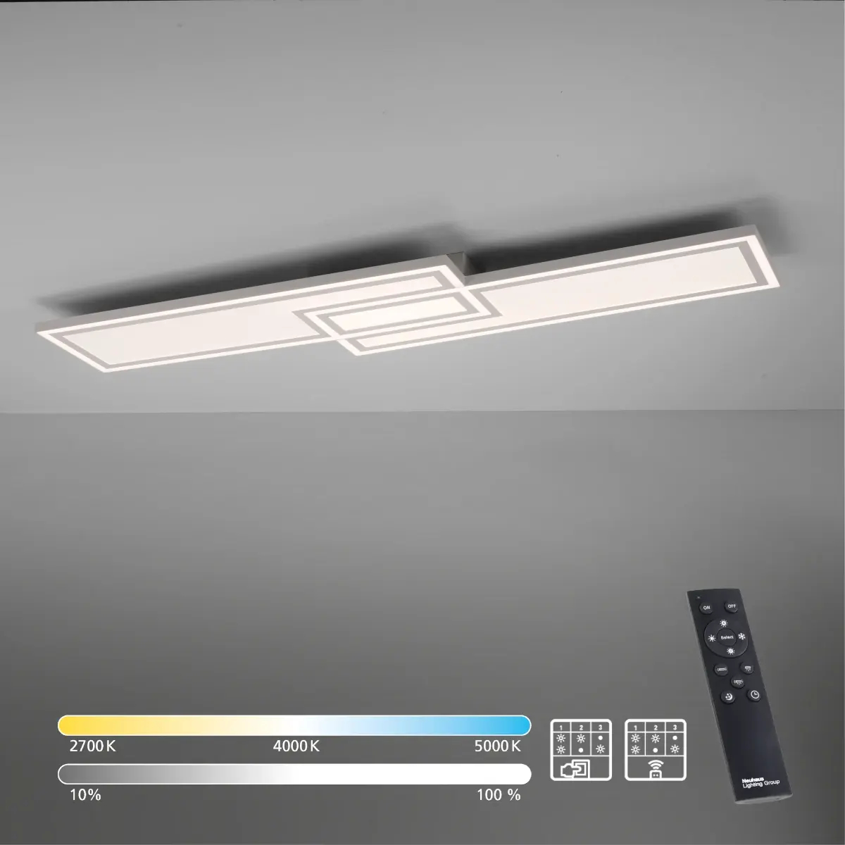 Sufitowa lampa sterowana pilotem EDGING biała 14875-16 1xLED 36W 2700-5000K CCT