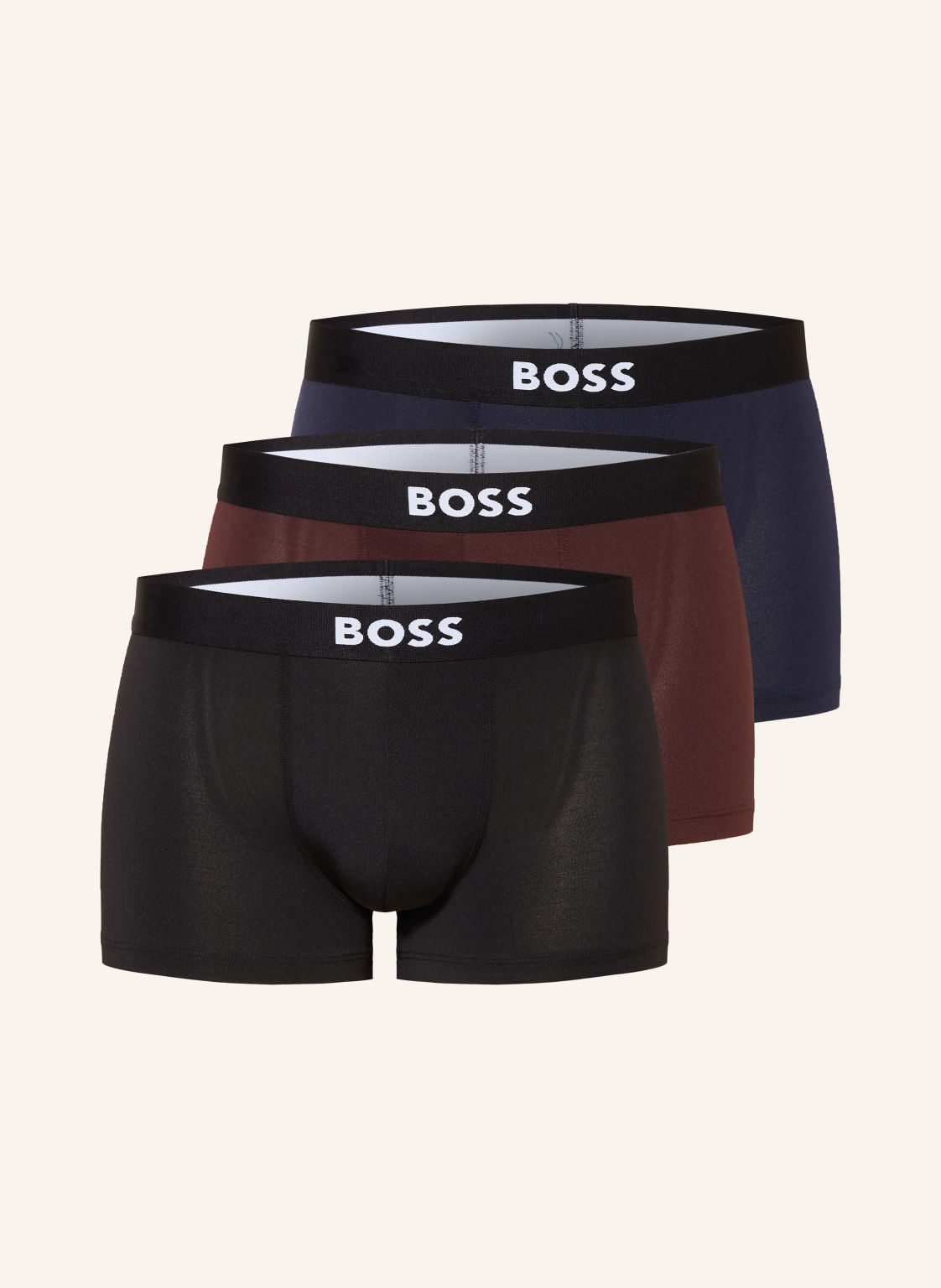 Boss 3-Pak Bokserek One braun