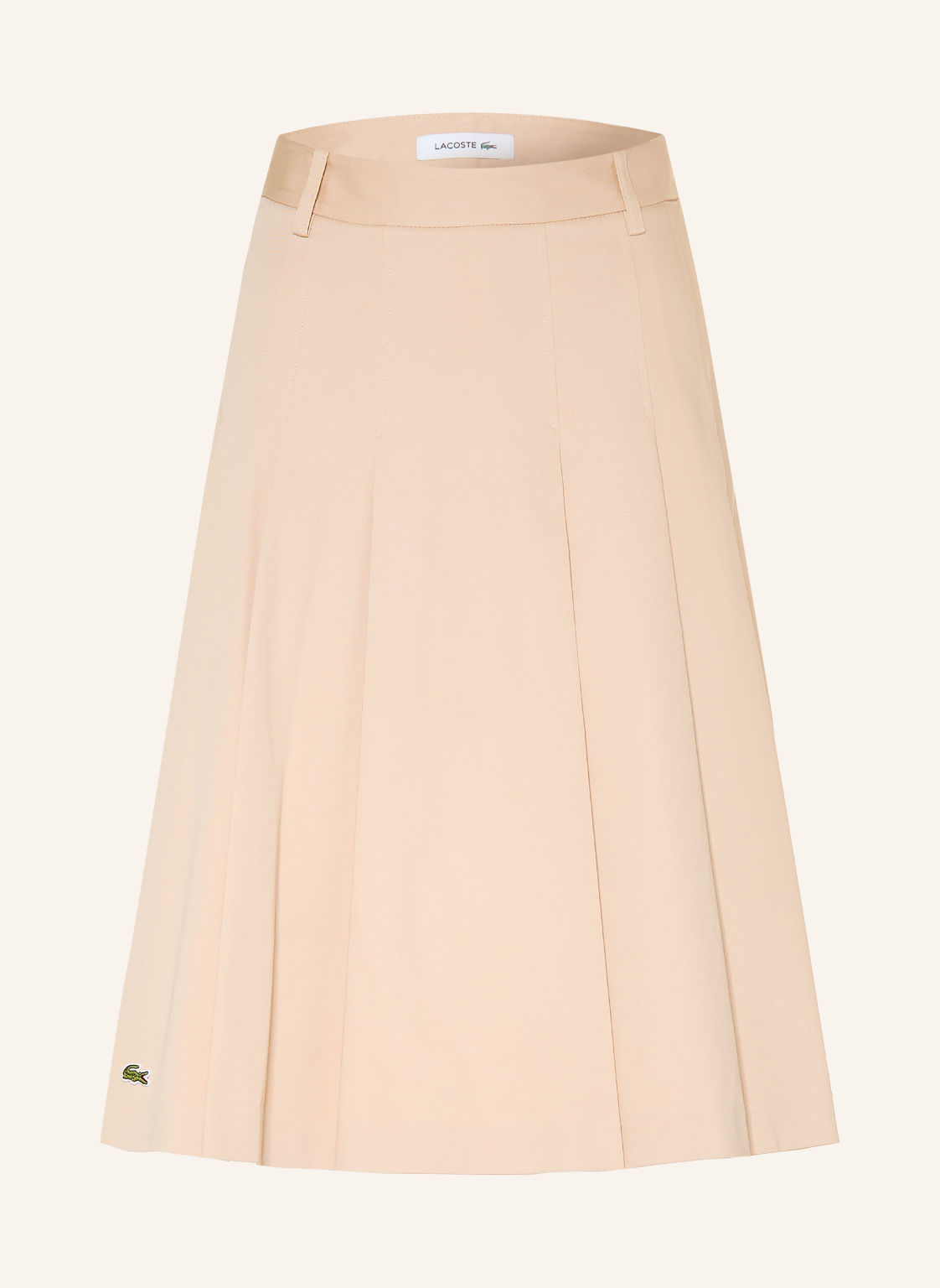Lacoste Plisowana Spódnica beige