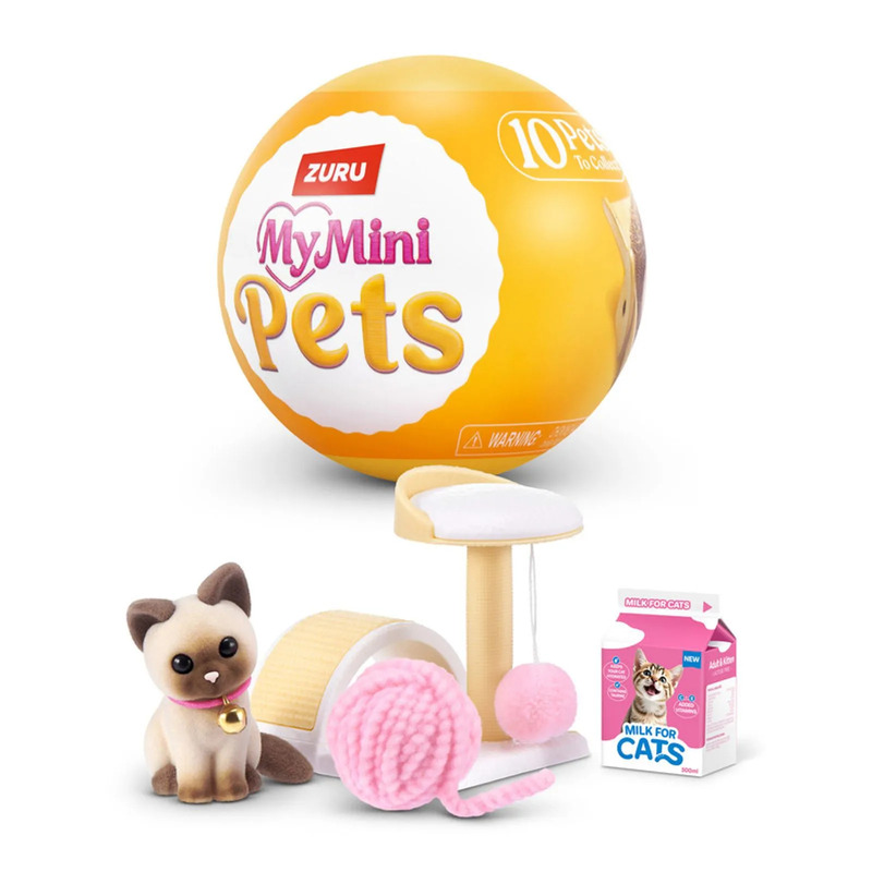 Zuru My Mini Pets Kula Niespodzianka Zwierzątko Zwierzę Zwierzak Domek Kapsuła Z Akcesoriami Akcesoria Zwierzęce