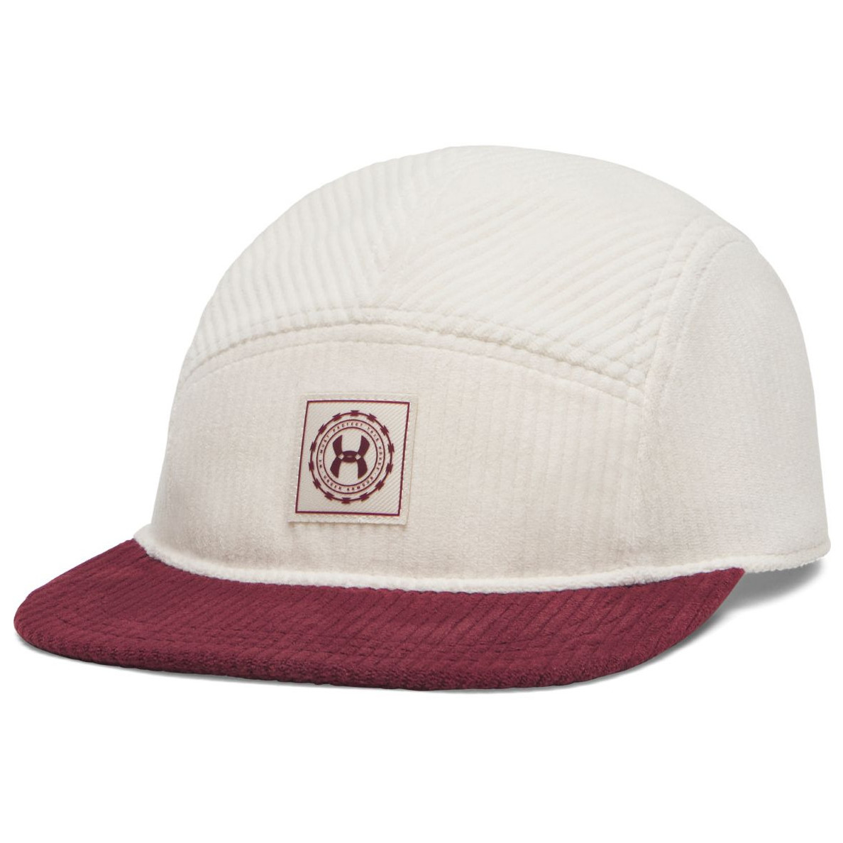 Czapka z daszkiem Under Armour M Essential Corduroy Camper Rozmiar: UNI / Kolor: szary/czerwony