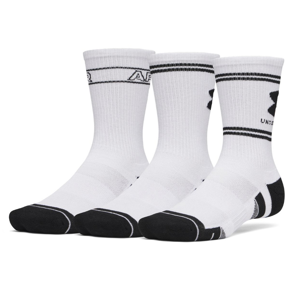 Zestaw skarpetek Under Armour New UA Perf Tech Nov 3Pk Crw Rozmiar skarpet: 42-47,5 / Kolor: biały