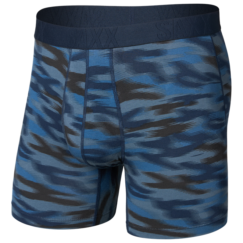 Bokserki Saxx Droptemp Cooling Cotton Boxer Brief Fly Rozmiar: L / Kolor: niebieski/ciemnoszary