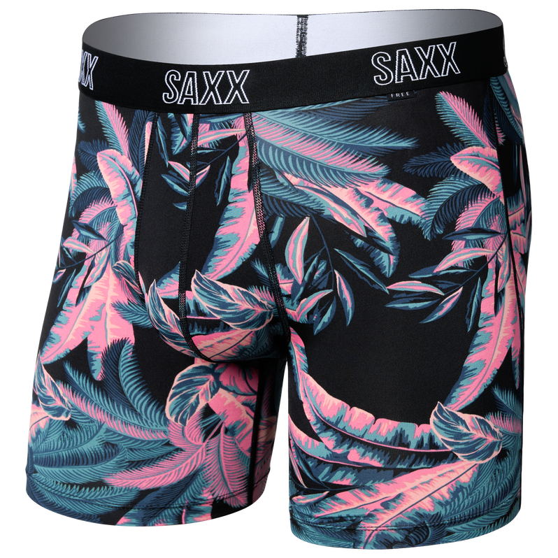 Męskie bokserki Saxx Droptemp All Day Cooling Boxer Brief Rozmiar: M / Kolor: czarny/różówy
