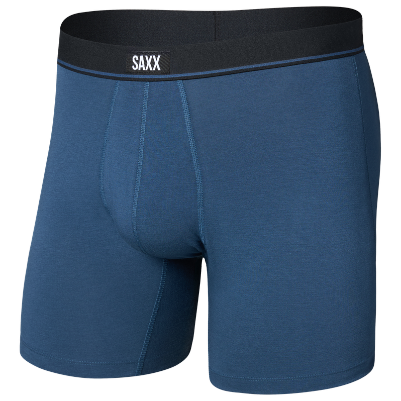 Męskie bokserki Saxx Essential Cotton Boxer Brief Fly Rozmiar: XL / Kolor: jasnoniebieski