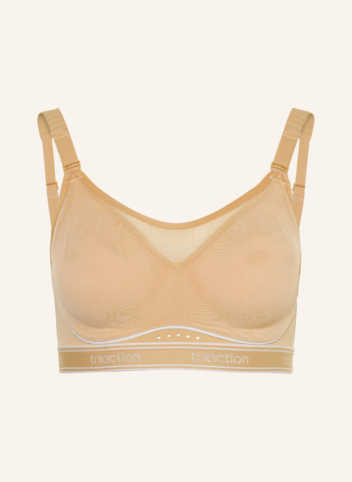 Triumph Biustonosz Sportowy Triaction Cardio Breeze Z Siateczką beige