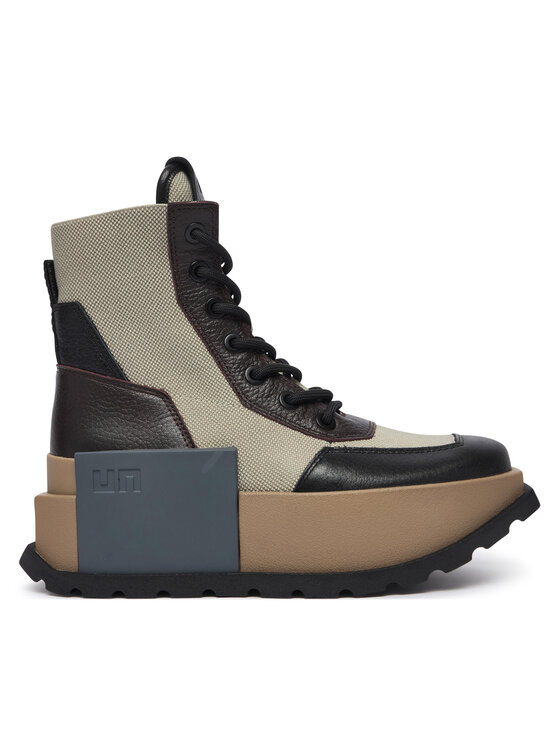 United Nude Trzewiki Roko Combat 11045161165 Brązowy ciemny