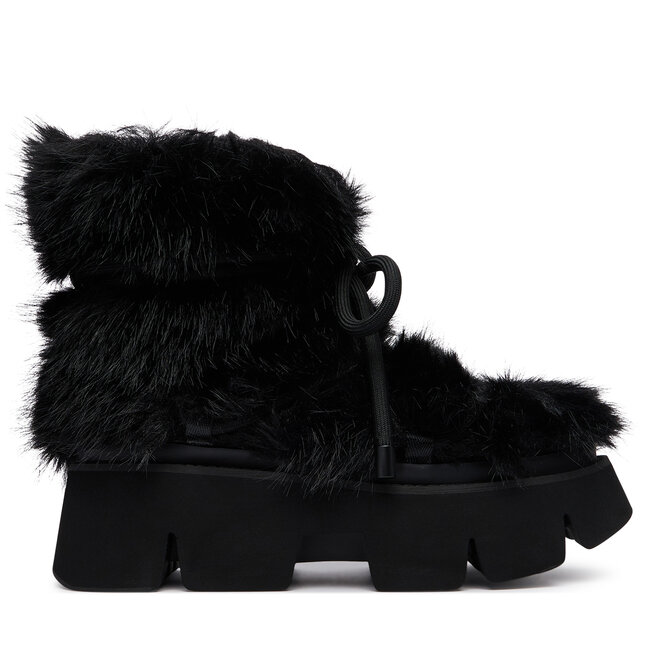 Śniegowce United Nude Stomper Fur Boot 1104801120 Czarny