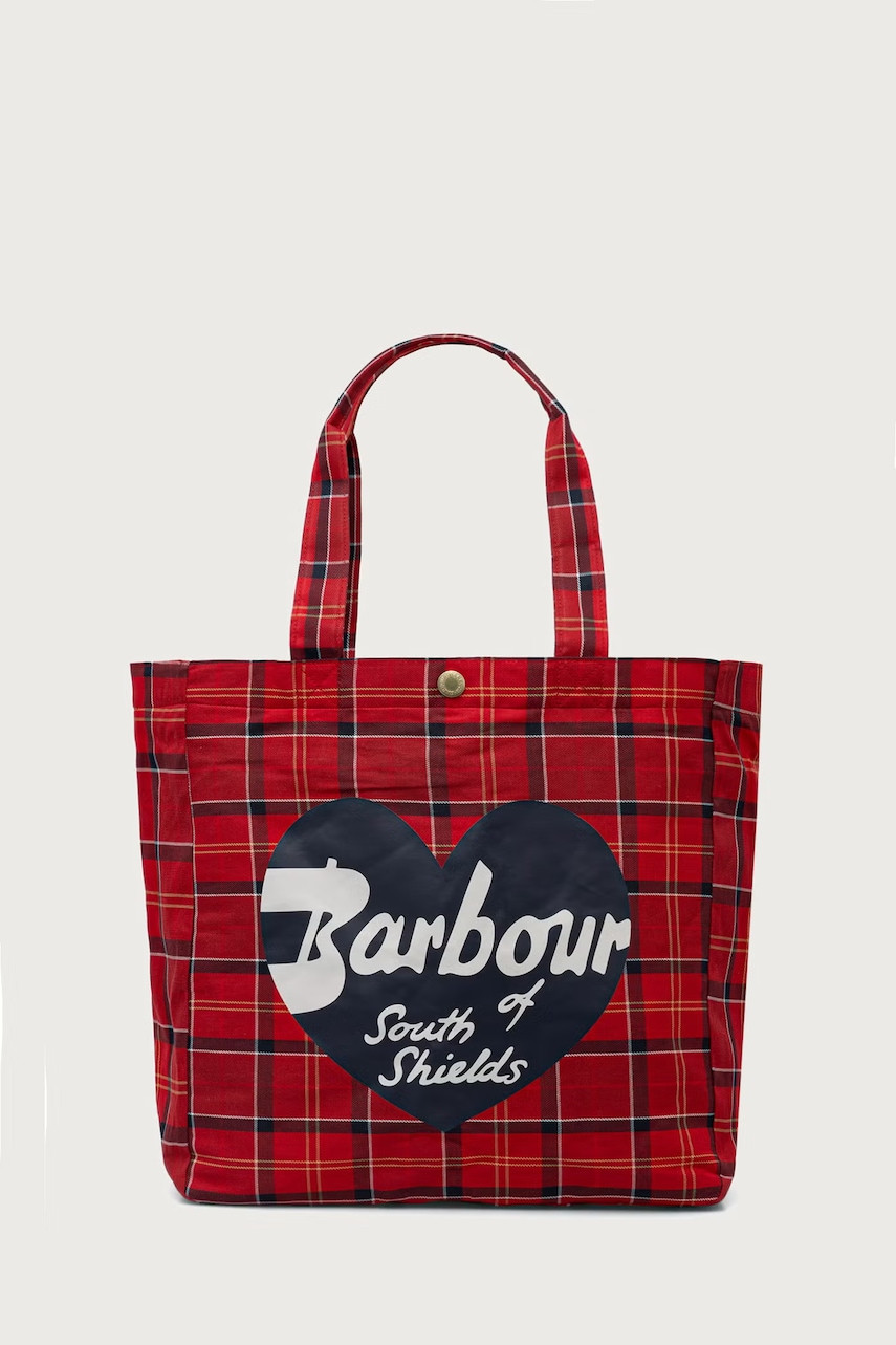 Barbour torebka shopper damska bawełniana
