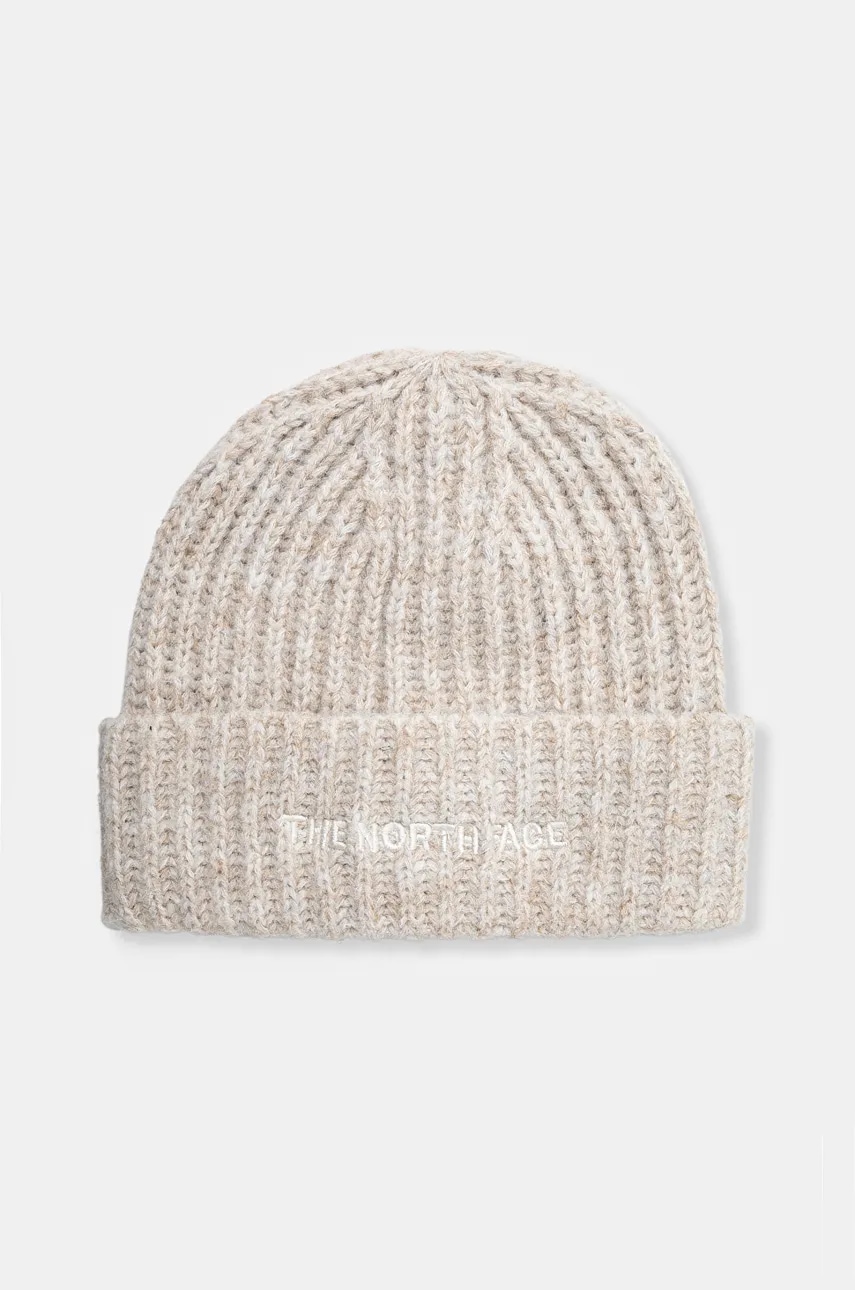 The North Face czapka z domieszką wełny Fohair Cabin Beanie