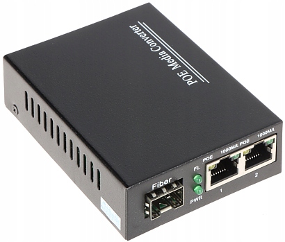 Option Gigabit Media Konwerter MC230P SFP-2xRJ45 PoE