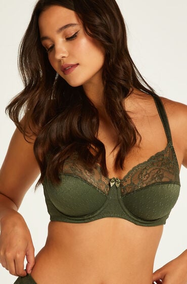 Hunkemöller Biustonosz nieusztywniany z fiszbinami Sophie Zielony