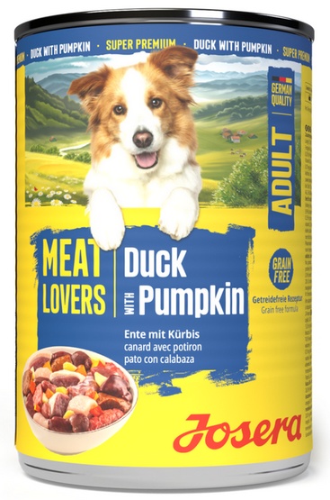 JOSERA Meat Lovers Menu Duck and Pumpkin 400 g kaczka i dynia, mokra karma dla psów