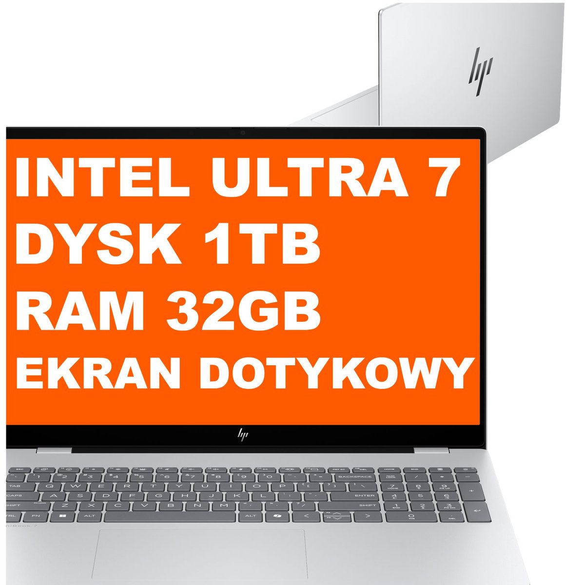 HP OmniBook 7 AI 16-ay0075cl / B94P0UA / Intel Ultra 7 / 32GB / 1TB / OLED / Dotyk / Win 11 Pro / Srebrny