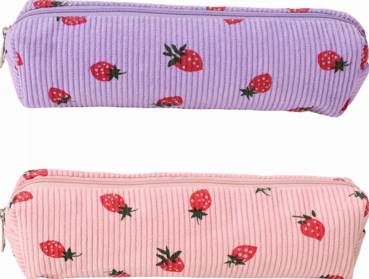 PIÓRNIK 2 SZTUKI 21X4.5X5.5 CM SZTRUKSOWY WZORY ETUI ORGANIZER NA DŁUGOPISY