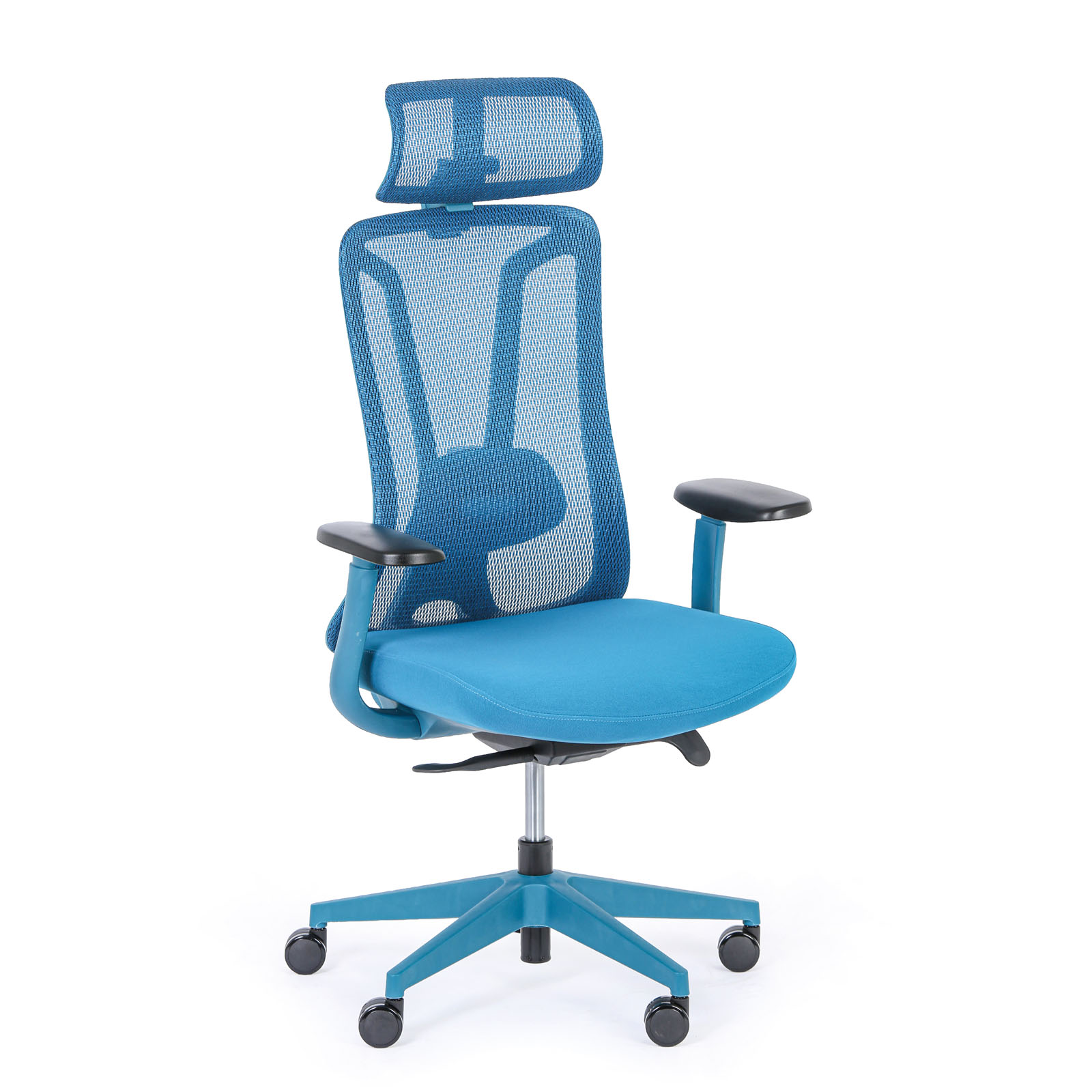 B2B Partner Krzesło biurowe MIDA, niebieskie CL-41AB (7470C  blue