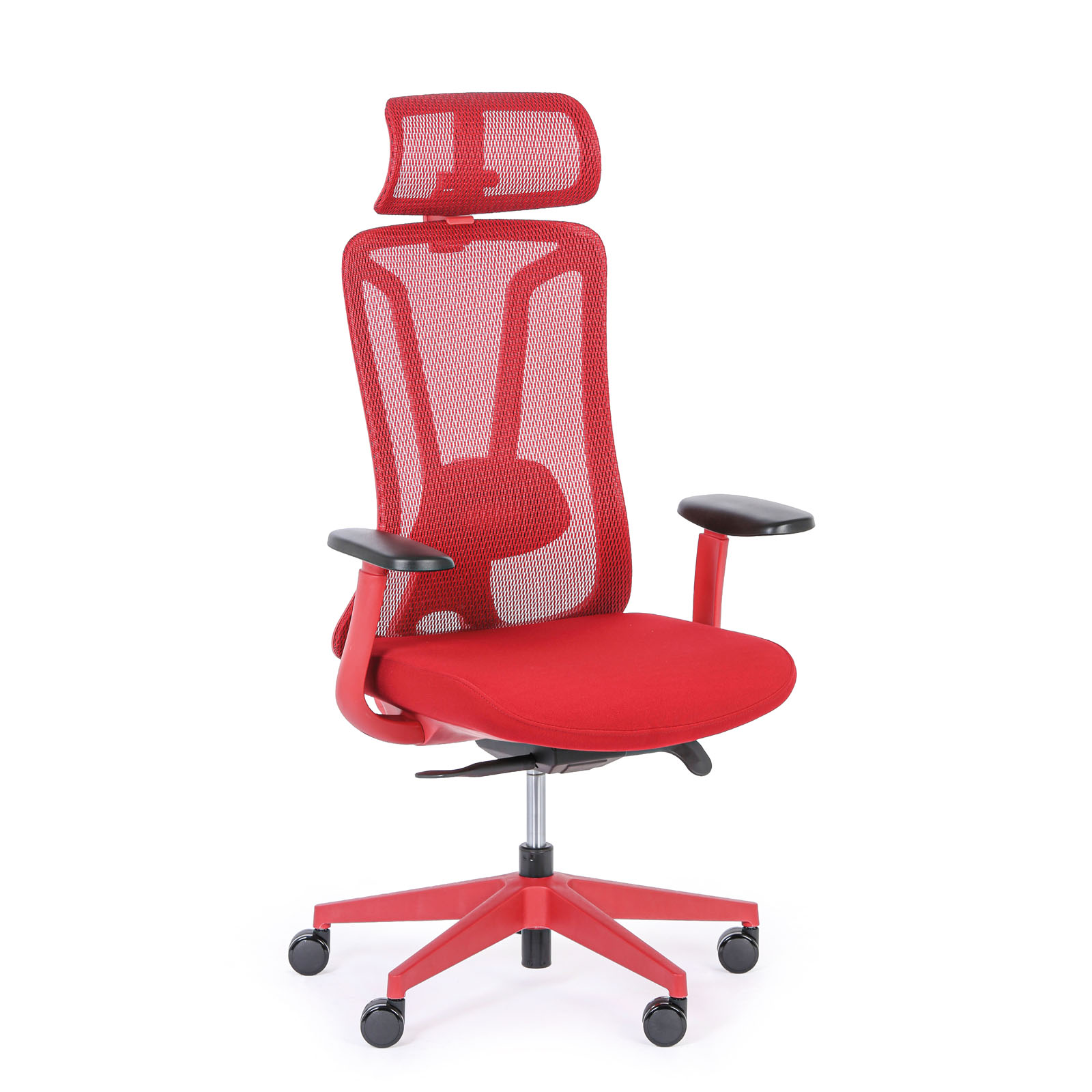 B2B Partner Krzesło biurowe MIDA, czerwone CL-41AR (201C red/