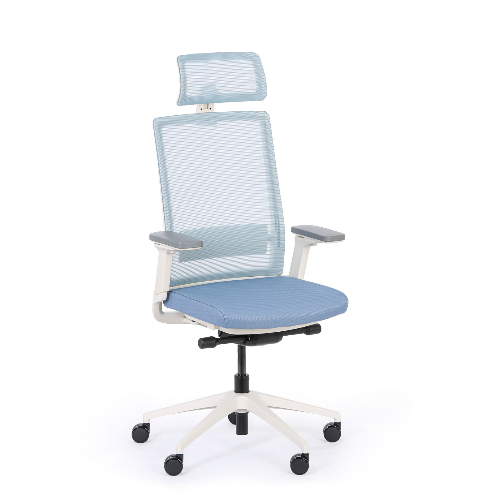 B2B Partner Krzesło biurowe BALANCEA, niebieski eba-001aw (White/ YN
