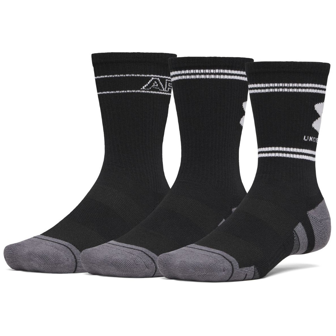 Zestaw skarpetek Under Armour New UA Perf Tech Nov 3Pk Crw Rozmiar skarpet: 36,5-42 / Kolor: czarny