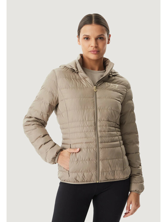 EA7 Emporio Armani Kurtka puchowa 8NTB23 TNF8Z Beżowy Casual Fit