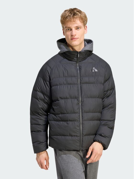 adidas Kurtka zimowa Essentials Packable KF2710 Czarny Loose Fit