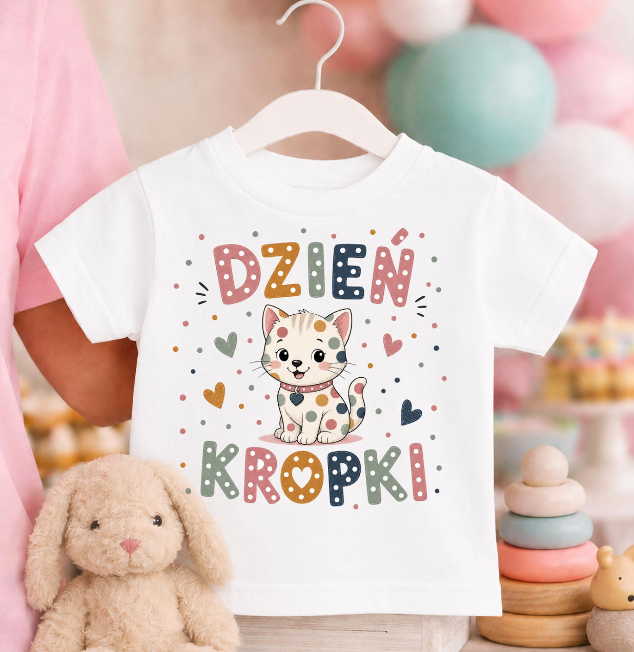 Koszulka w kropki dzień kropki