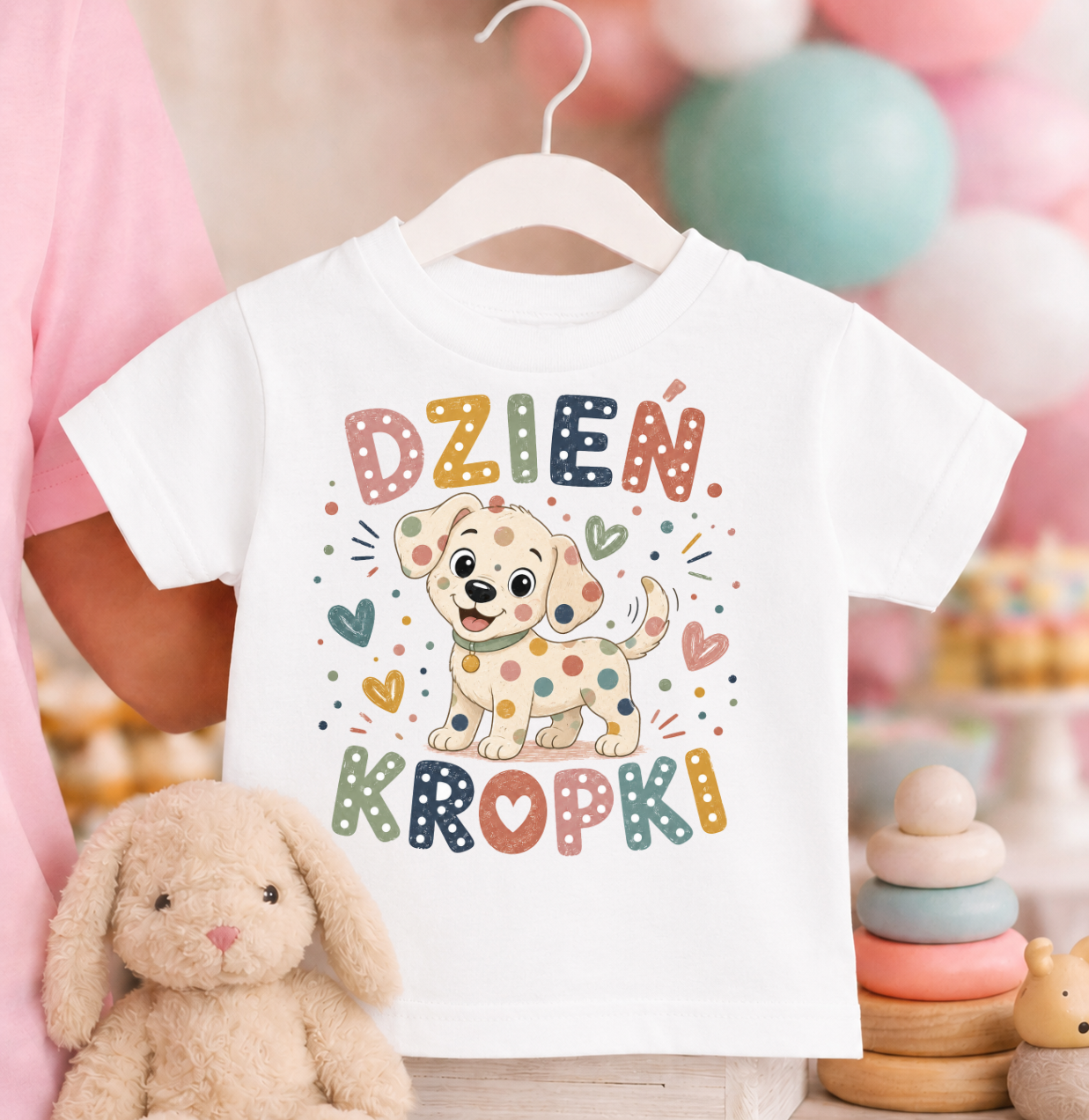 Koszulka w kropki dzień kropki