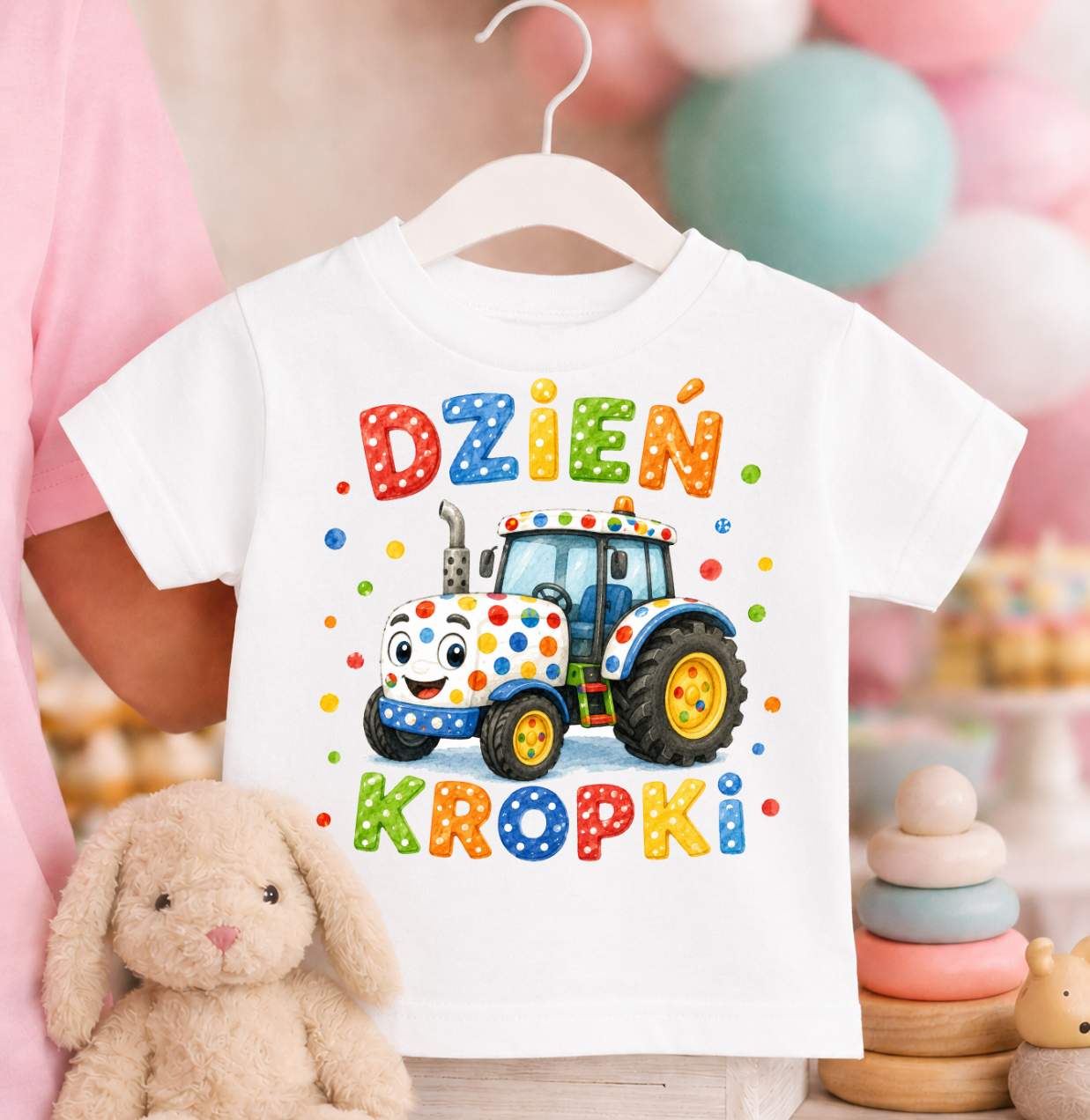 Koszulka w kropki dzień kropki