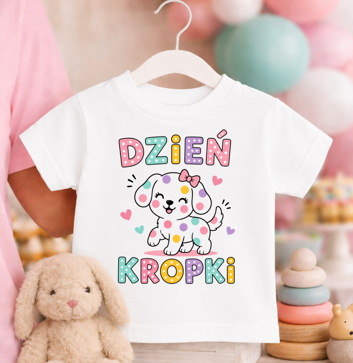 Koszulka w kropki dzień kropki
