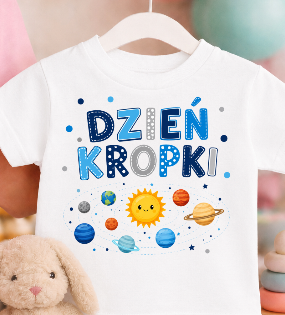 Koszulka w kropki dzień kropki