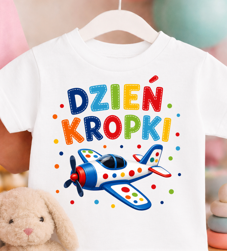 Koszulka w kropki dzień kropki