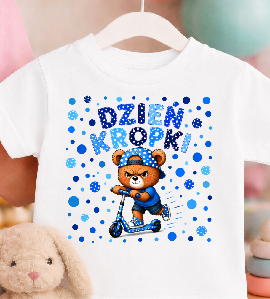 Koszulka w kropki dzień kropki