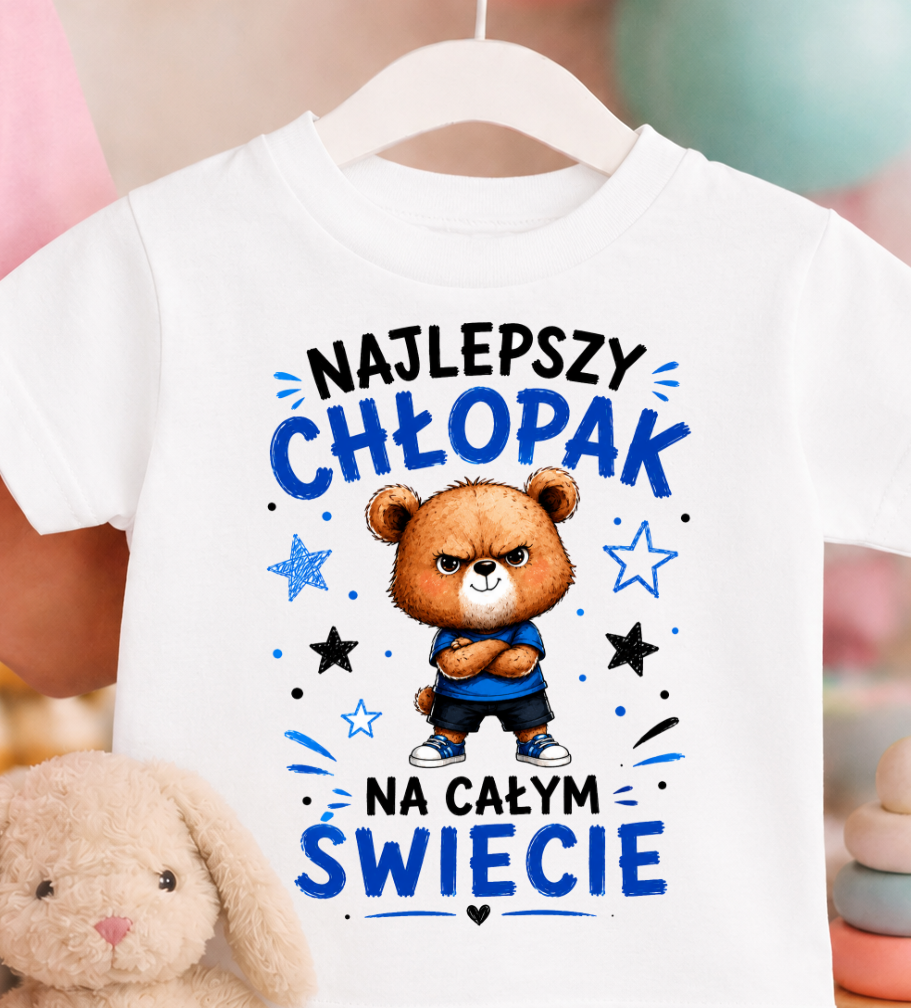 Koszulka na Dzień Chłopaka - NAJLEPSZY CHŁOPAK NA ŚWIECIE
