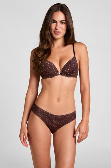 Hunkemöller Niewidoczne brazyliany Brązowy