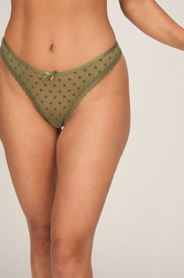 Hunkemöller Stringi Phoebe Zielony