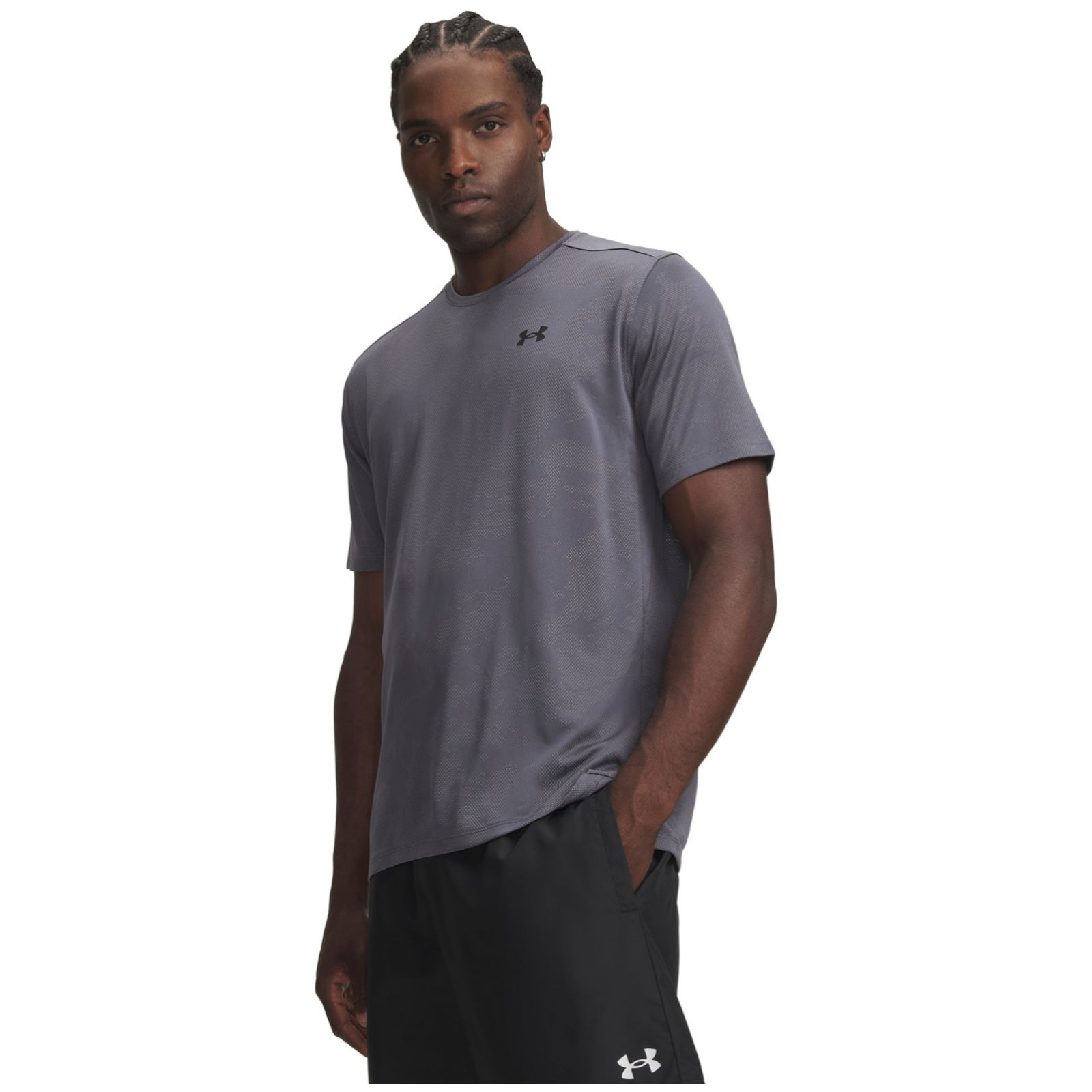 Męska koszulka Under Armour UA Tech Vent Jcqrd SS Rozmiar: L / Kolor: szary/czarny