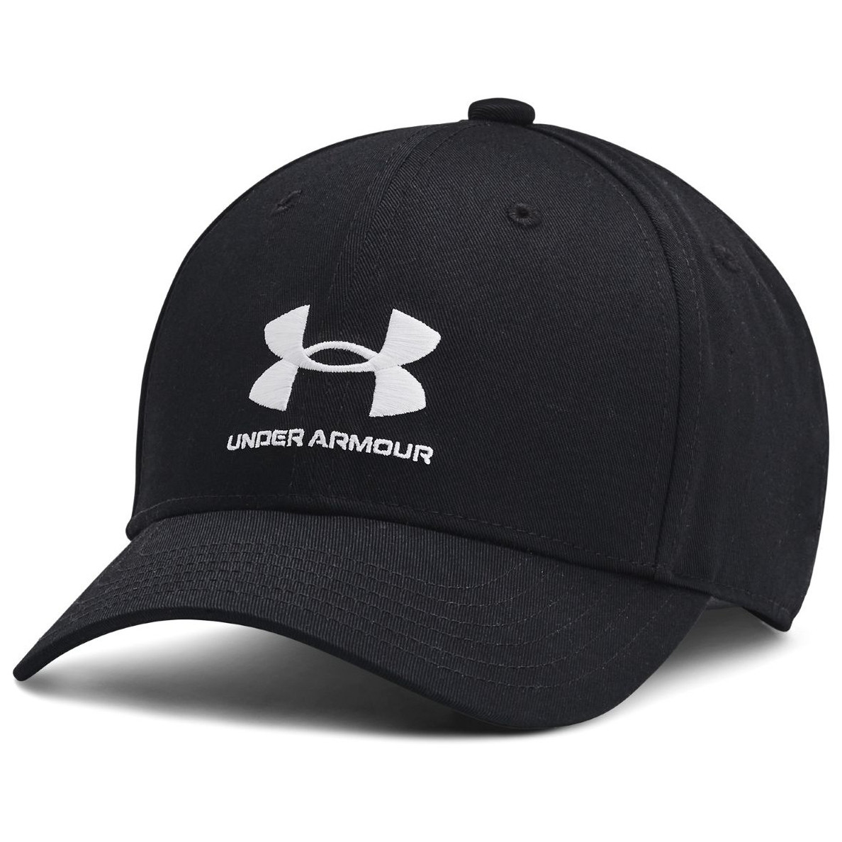 Dziecięca bejsbolówka Under Armour B Essential Low Lockup Adj Black Rozmiar: UNI / Kolor: czarny/biały