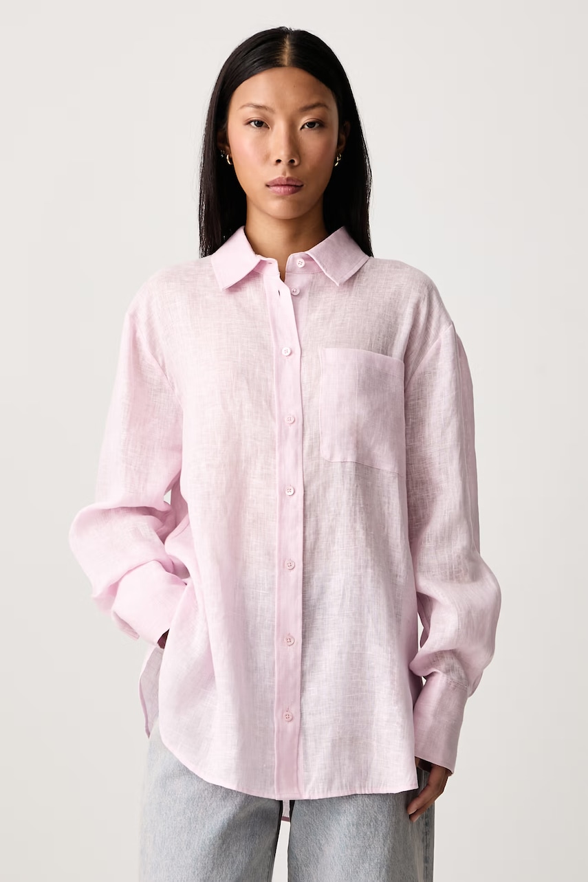 Frame THE LINEN BOY SHIRT koszula lniana damska