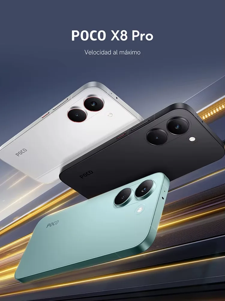POCO X8 Pro 5G 8GB 256GB 12GB 512GB NFC Smartfon Dimensity 8500-Ultra Bateria 6500mAh green