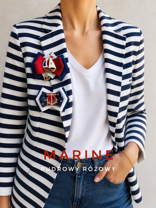 Brosza Marynarska / Żeglarska Kolekcja MARINE NEW