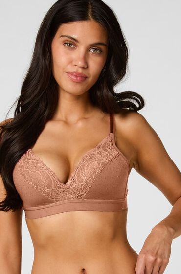 Hunkemöller Biustonosz usztywniany bez fiszbin Sophie Brązowy